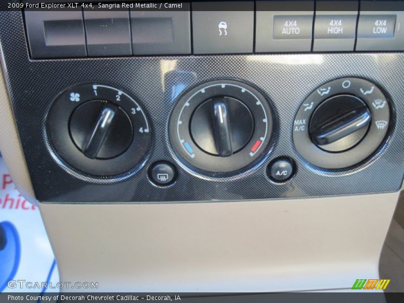 Sangria Red Metallic / Camel 2009 Ford Explorer XLT 4x4