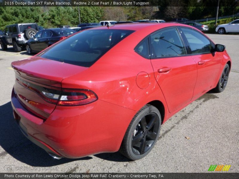 Redline 2 Coat Pearl / Black/Light Tungsten 2016 Dodge Dart SXT Rallye Blacktop