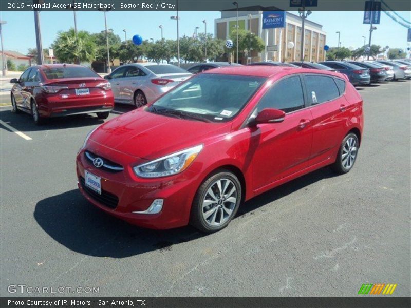 Boston Red / Gray 2016 Hyundai Accent SE Hatchback