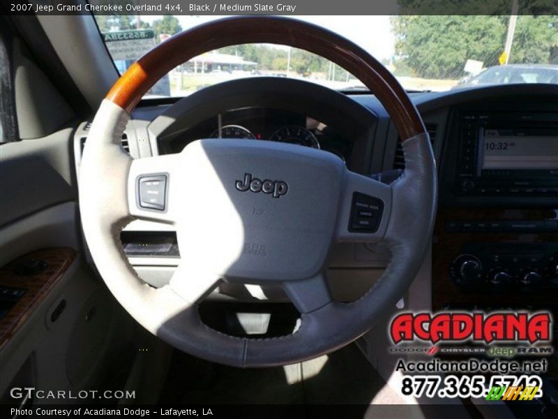 Black / Medium Slate Gray 2007 Jeep Grand Cherokee Overland 4x4