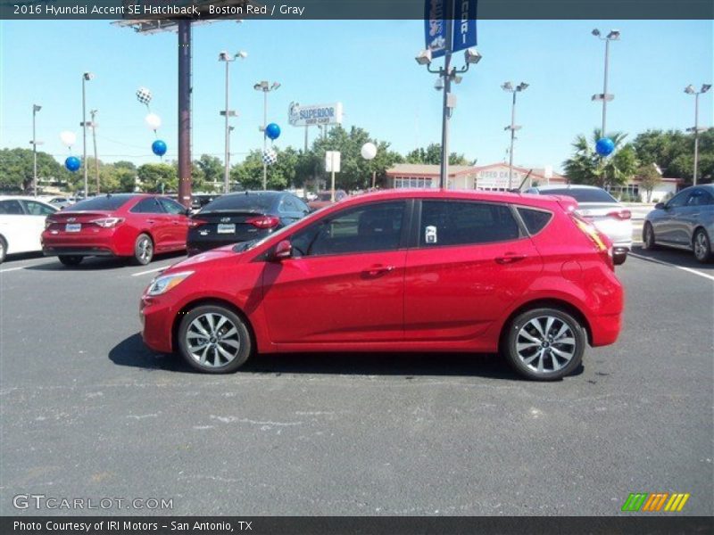 Boston Red / Gray 2016 Hyundai Accent SE Hatchback