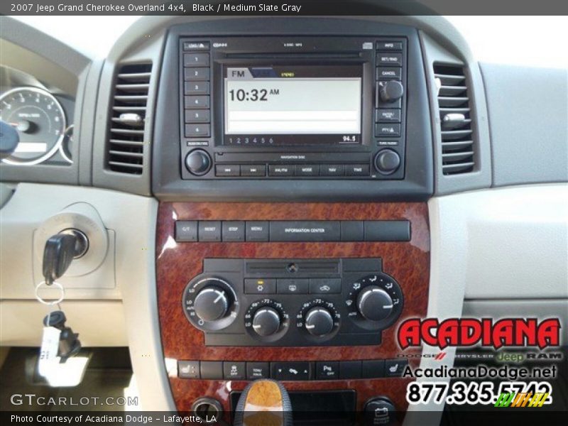 Black / Medium Slate Gray 2007 Jeep Grand Cherokee Overland 4x4