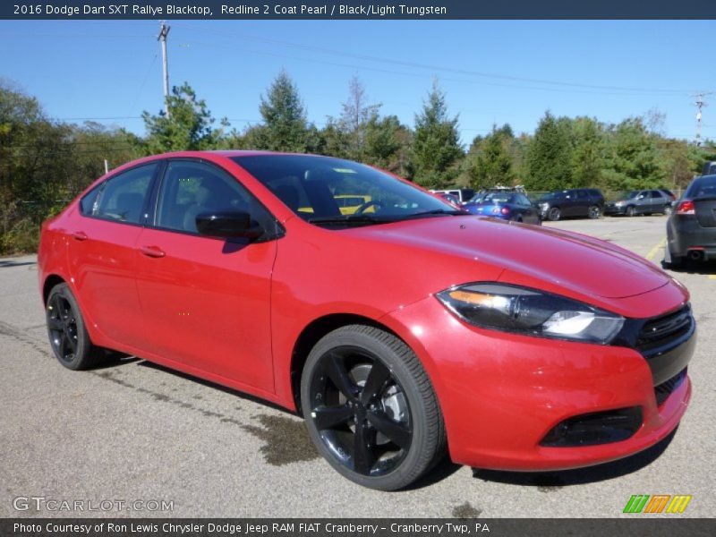Redline 2 Coat Pearl / Black/Light Tungsten 2016 Dodge Dart SXT Rallye Blacktop