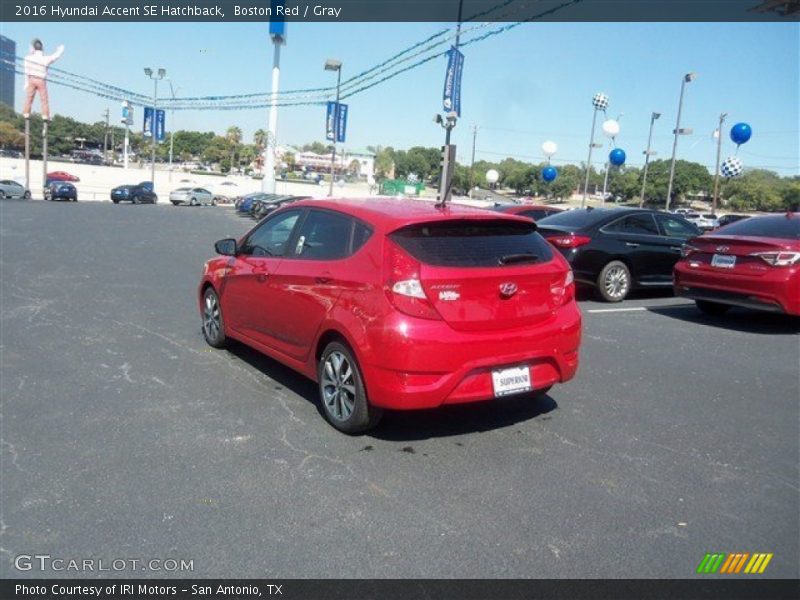 Boston Red / Gray 2016 Hyundai Accent SE Hatchback