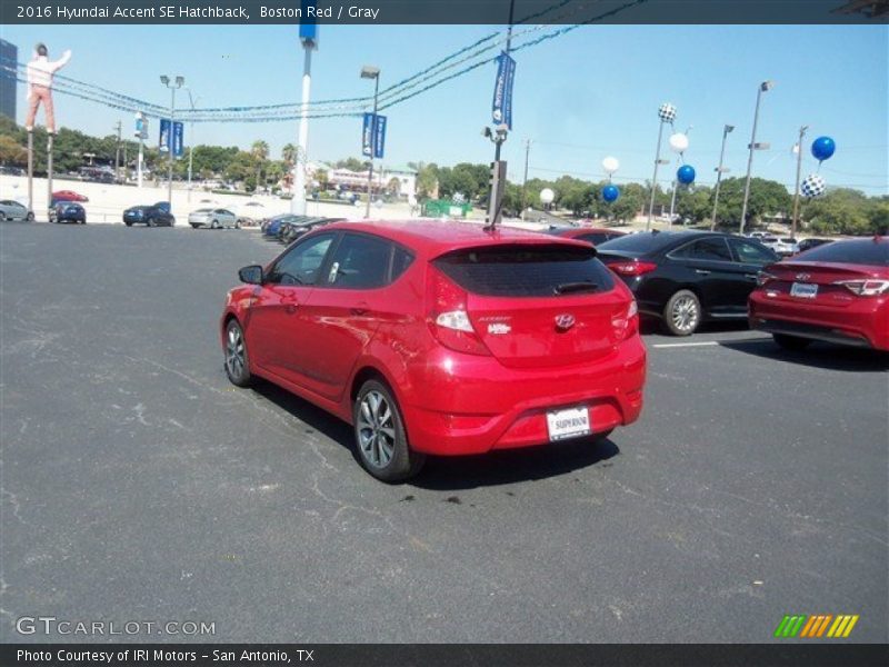 Boston Red / Gray 2016 Hyundai Accent SE Hatchback