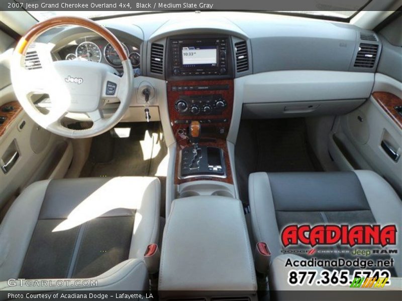 Black / Medium Slate Gray 2007 Jeep Grand Cherokee Overland 4x4