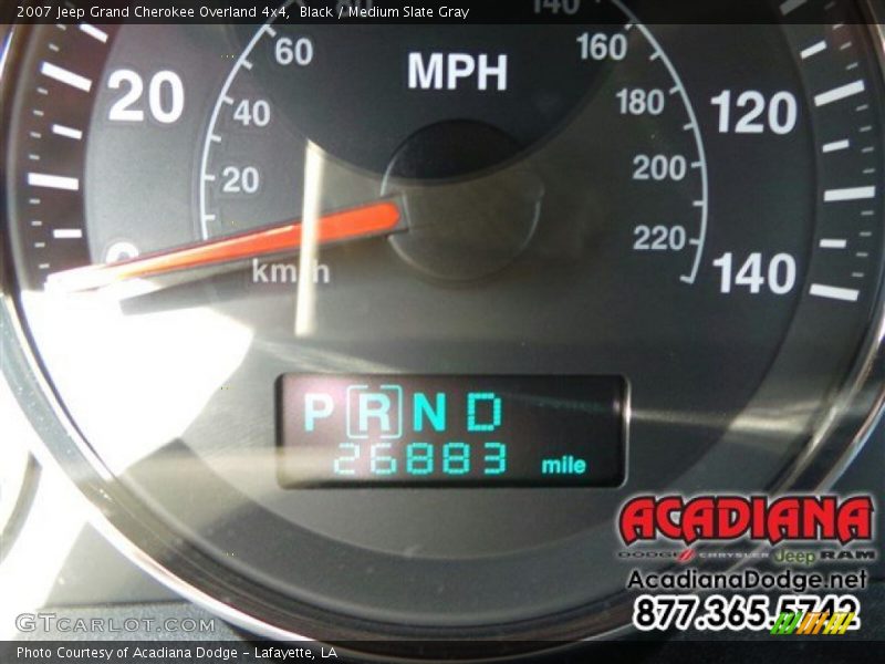 Black / Medium Slate Gray 2007 Jeep Grand Cherokee Overland 4x4