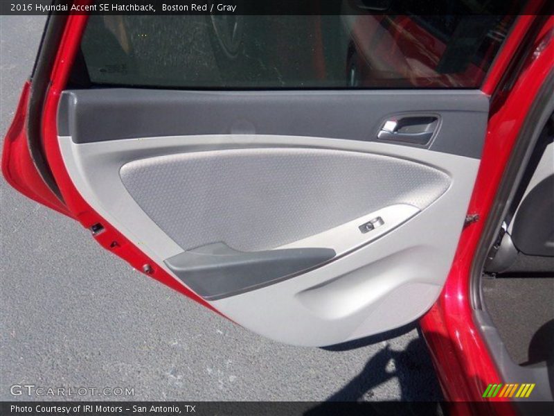 Boston Red / Gray 2016 Hyundai Accent SE Hatchback