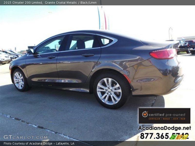 Granite Crystal Metallic / Black/Linen 2015 Chrysler 200 Limited