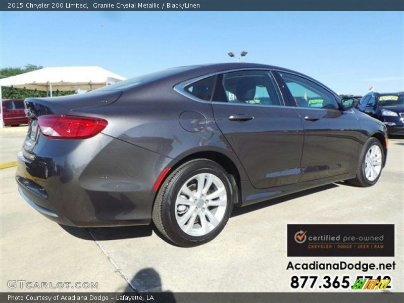 Granite Crystal Metallic / Black/Linen 2015 Chrysler 200 Limited