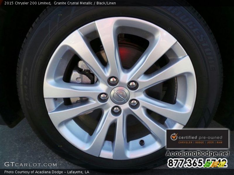 Granite Crystal Metallic / Black/Linen 2015 Chrysler 200 Limited