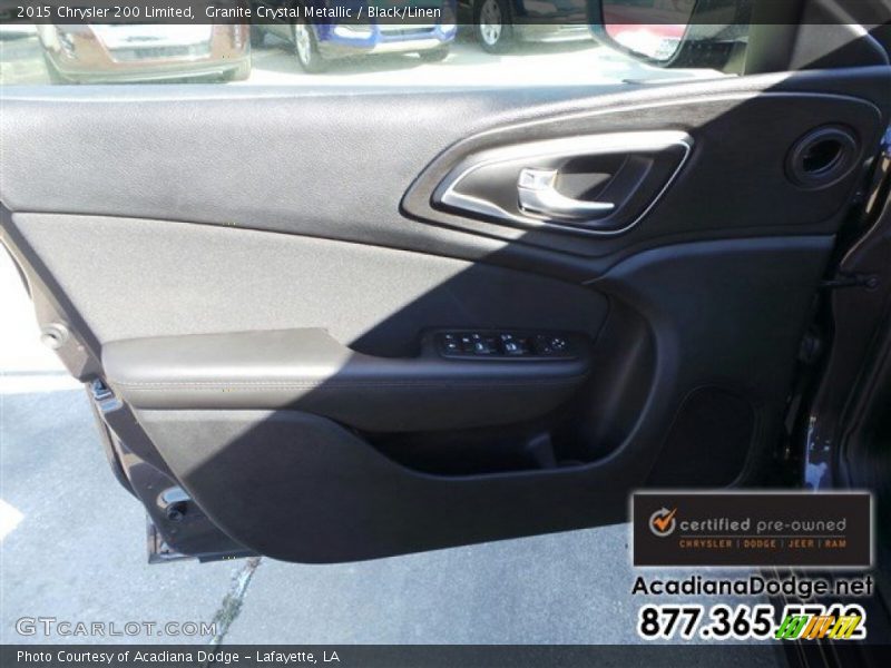 Granite Crystal Metallic / Black/Linen 2015 Chrysler 200 Limited