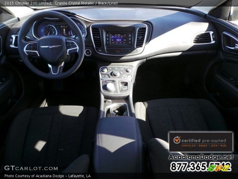 Granite Crystal Metallic / Black/Linen 2015 Chrysler 200 Limited