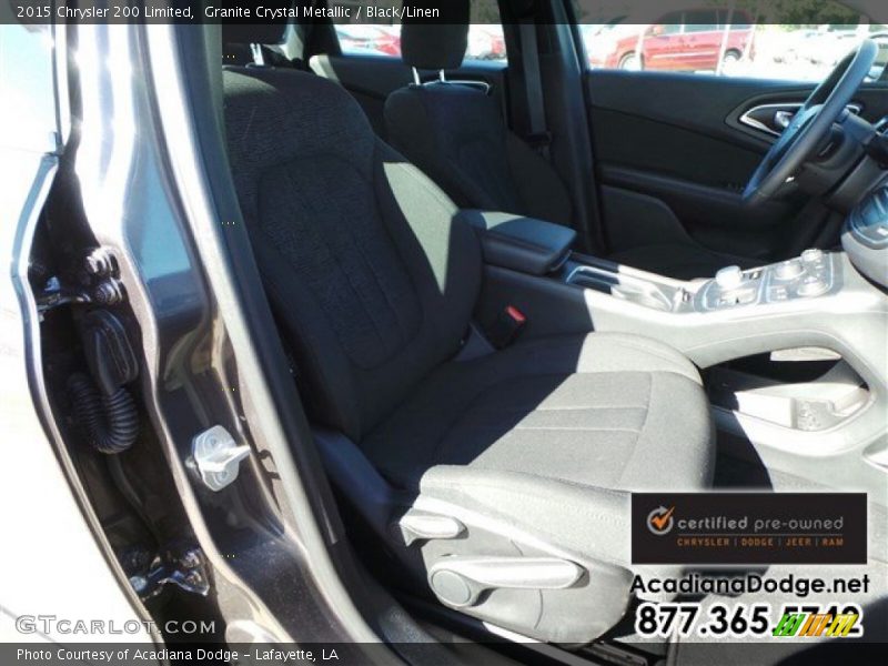 Granite Crystal Metallic / Black/Linen 2015 Chrysler 200 Limited