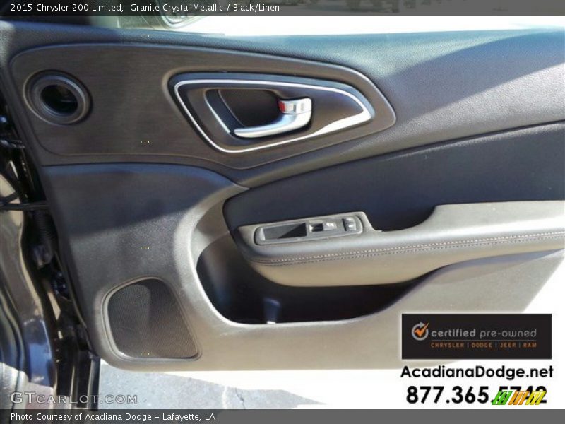 Granite Crystal Metallic / Black/Linen 2015 Chrysler 200 Limited