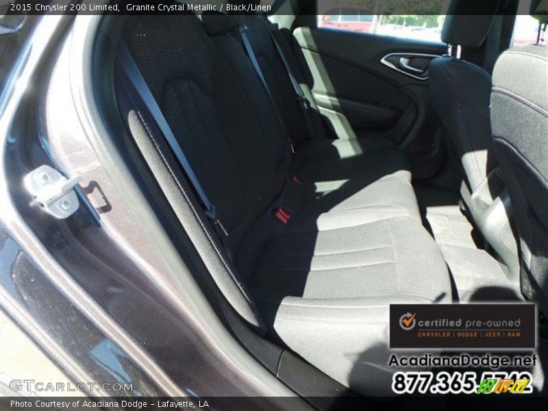 Granite Crystal Metallic / Black/Linen 2015 Chrysler 200 Limited