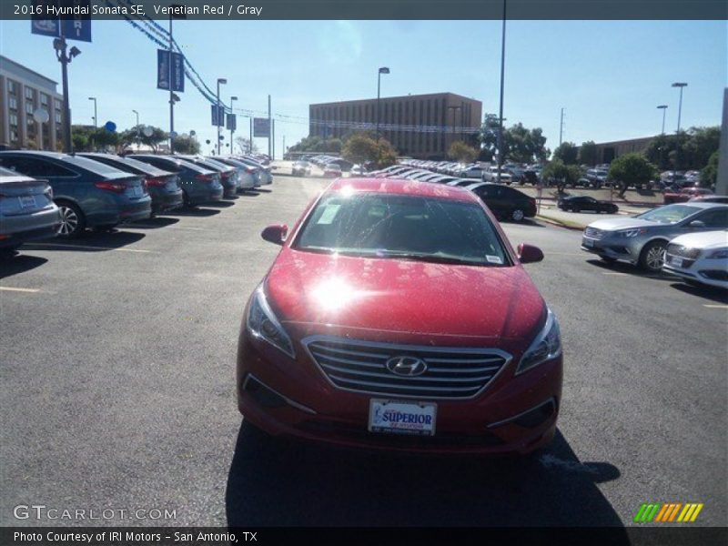 Venetian Red / Gray 2016 Hyundai Sonata SE