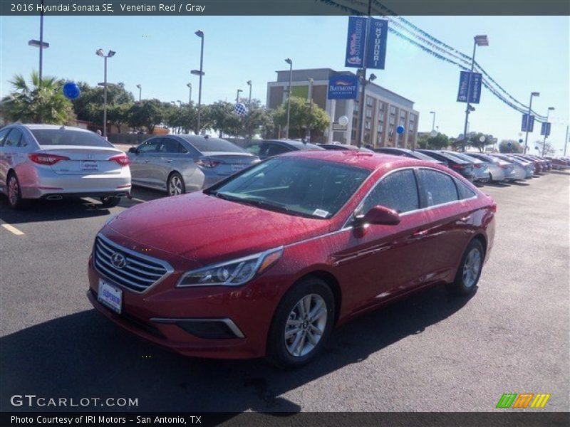 Venetian Red / Gray 2016 Hyundai Sonata SE