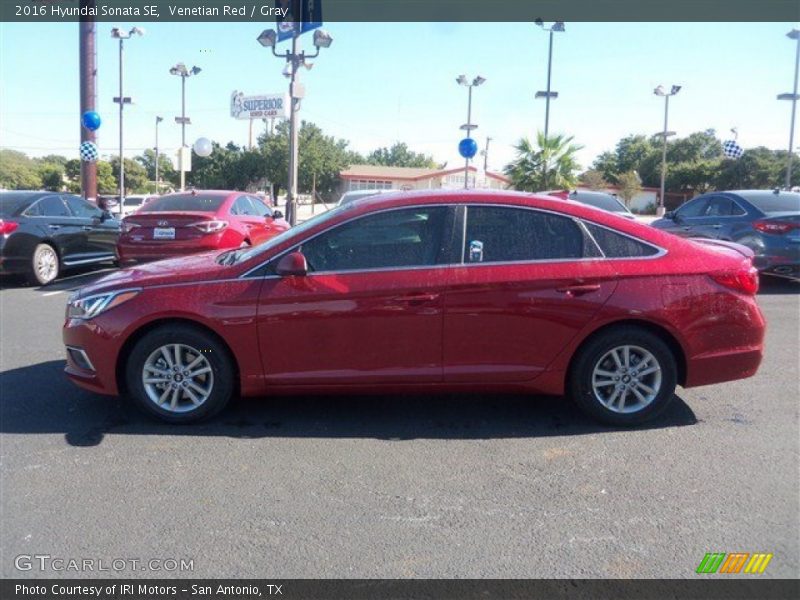 Venetian Red / Gray 2016 Hyundai Sonata SE