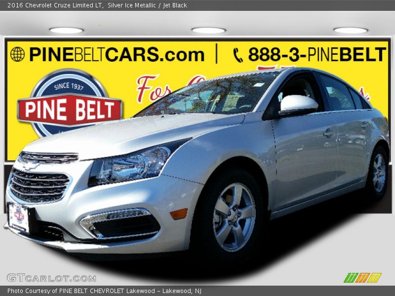 Silver Ice Metallic / Jet Black 2016 Chevrolet Cruze Limited LT