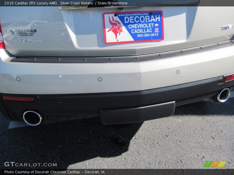 Silver Coast Metallic / Shale/Brownstone 2016 Cadillac SRX Luxury AWD