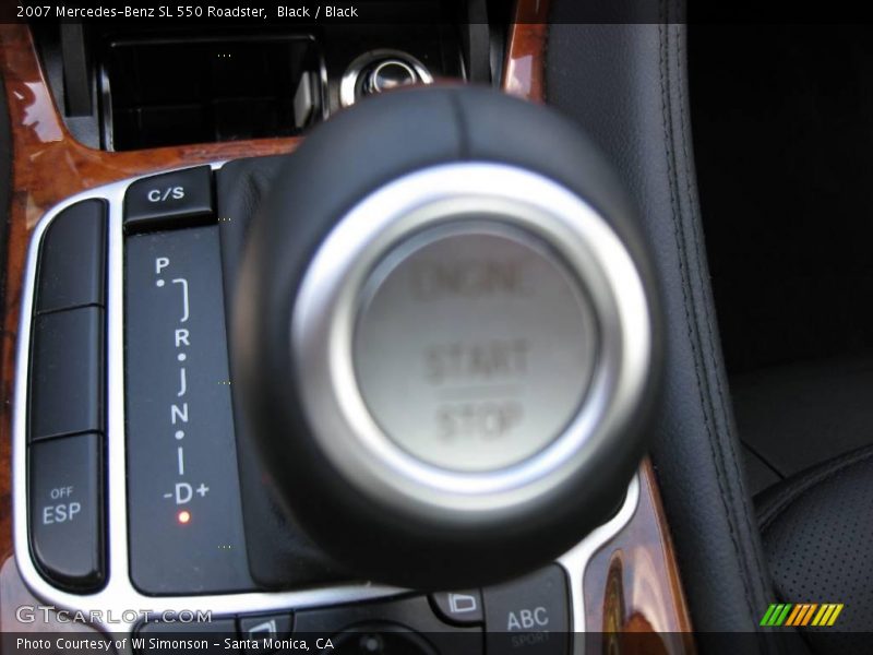 Black / Black 2007 Mercedes-Benz SL 550 Roadster
