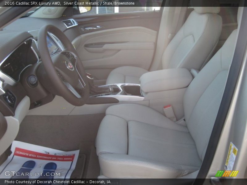 Silver Coast Metallic / Shale/Brownstone 2016 Cadillac SRX Luxury AWD