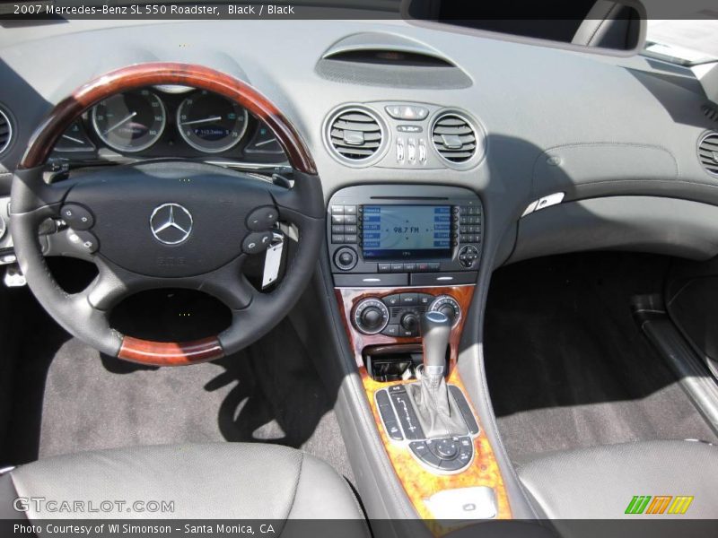 Black / Black 2007 Mercedes-Benz SL 550 Roadster