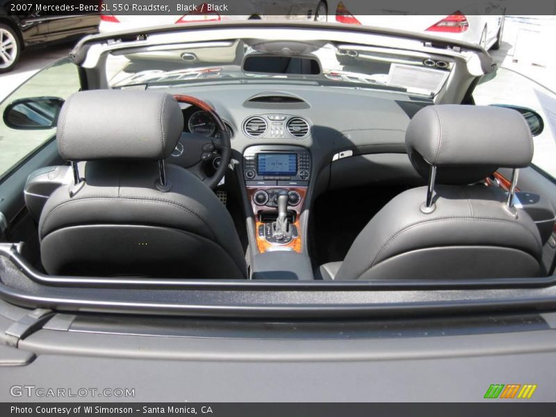 Black / Black 2007 Mercedes-Benz SL 550 Roadster