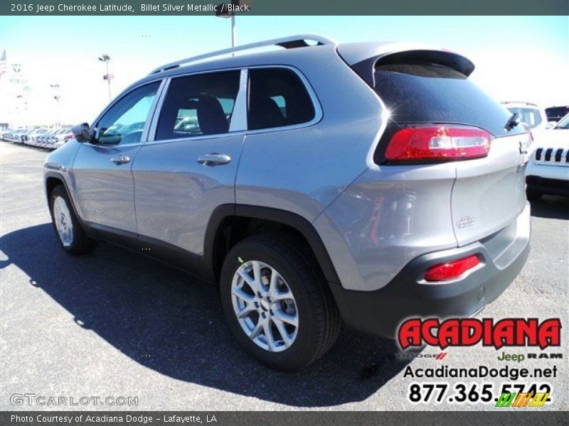 Billet Silver Metallic / Black 2016 Jeep Cherokee Latitude