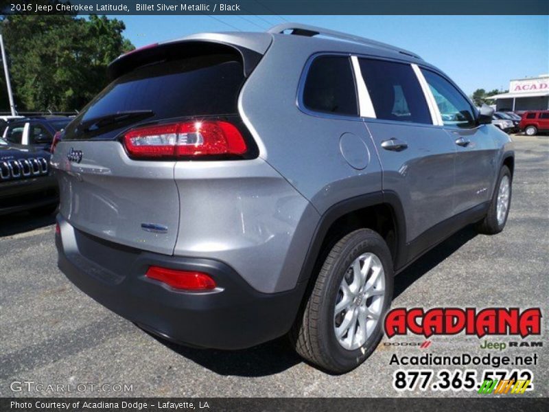 Billet Silver Metallic / Black 2016 Jeep Cherokee Latitude
