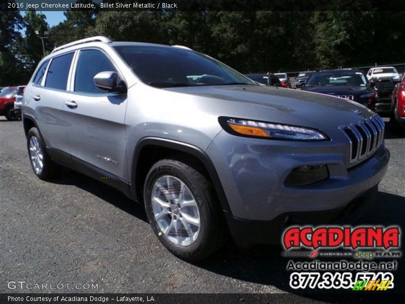 Billet Silver Metallic / Black 2016 Jeep Cherokee Latitude
