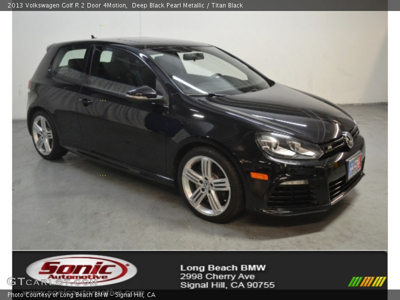 Deep Black Pearl Metallic / Titan Black 2013 Volkswagen Golf R 2 Door 4Motion