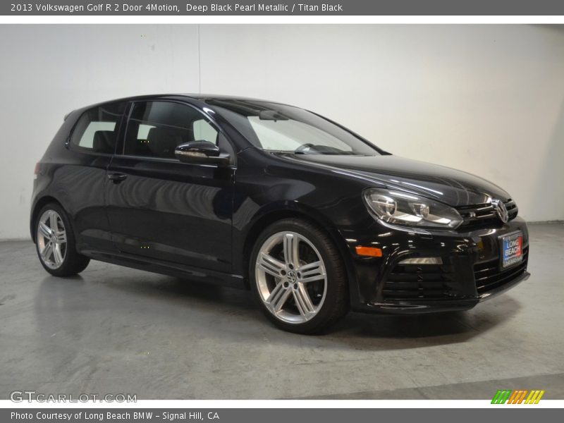 Deep Black Pearl Metallic / Titan Black 2013 Volkswagen Golf R 2 Door 4Motion