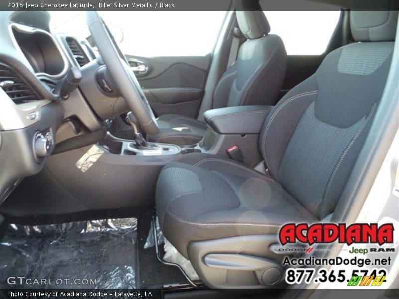 Billet Silver Metallic / Black 2016 Jeep Cherokee Latitude
