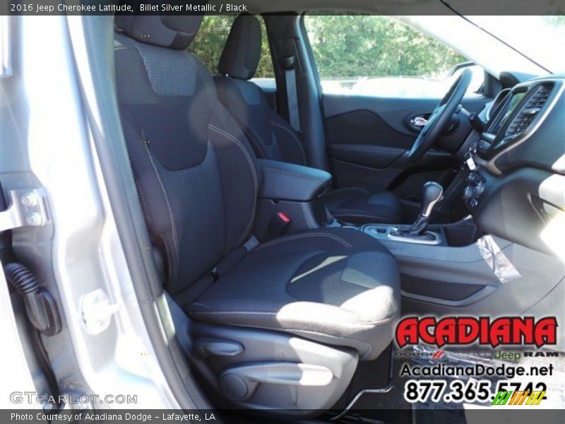 Billet Silver Metallic / Black 2016 Jeep Cherokee Latitude