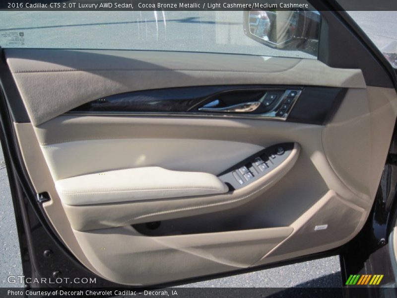Cocoa Bronze Metallic / Light Cashmere/Medium Cashmere 2016 Cadillac CTS 2.0T Luxury AWD Sedan