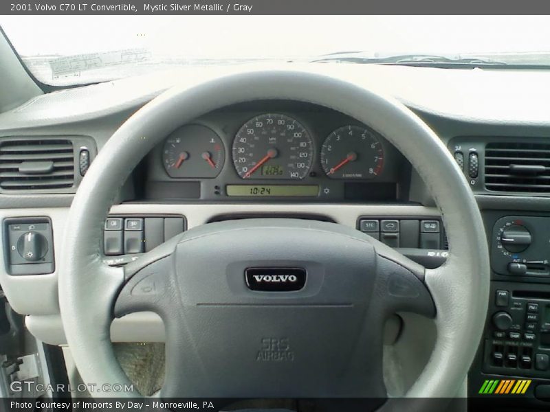 Mystic Silver Metallic / Gray 2001 Volvo C70 LT Convertible