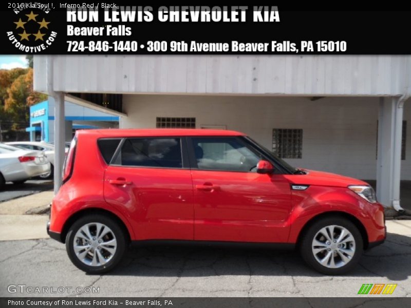 Inferno Red / Black 2016 Kia Soul !