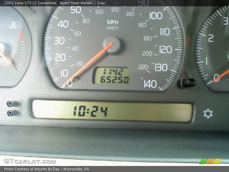 Mystic Silver Metallic / Gray 2001 Volvo C70 LT Convertible