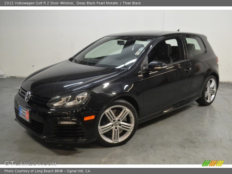 Deep Black Pearl Metallic / Titan Black 2013 Volkswagen Golf R 2 Door 4Motion