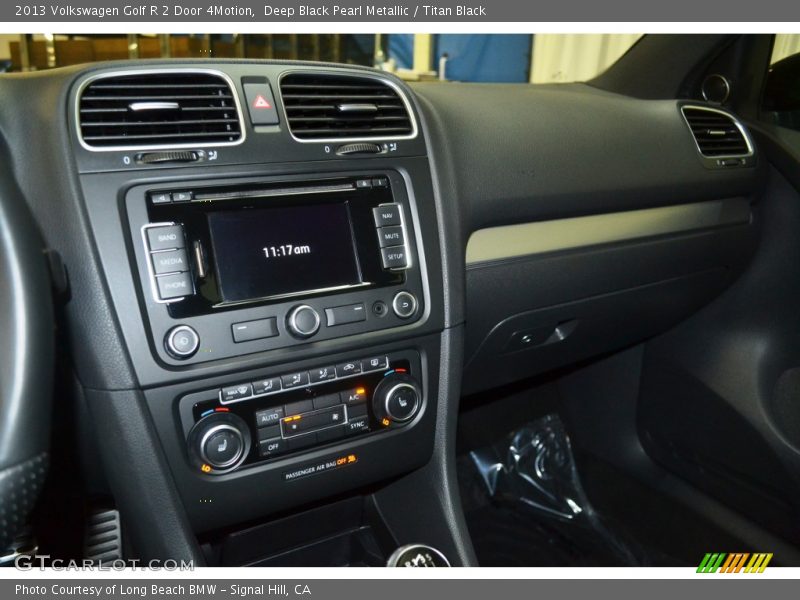 Deep Black Pearl Metallic / Titan Black 2013 Volkswagen Golf R 2 Door 4Motion