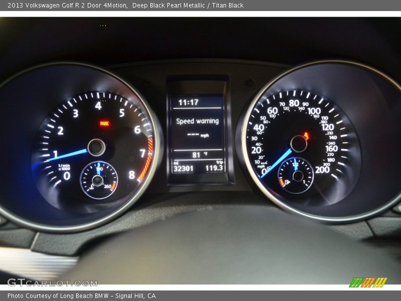 Deep Black Pearl Metallic / Titan Black 2013 Volkswagen Golf R 2 Door 4Motion