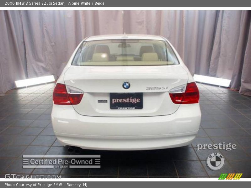 Alpine White / Beige 2006 BMW 3 Series 325xi Sedan