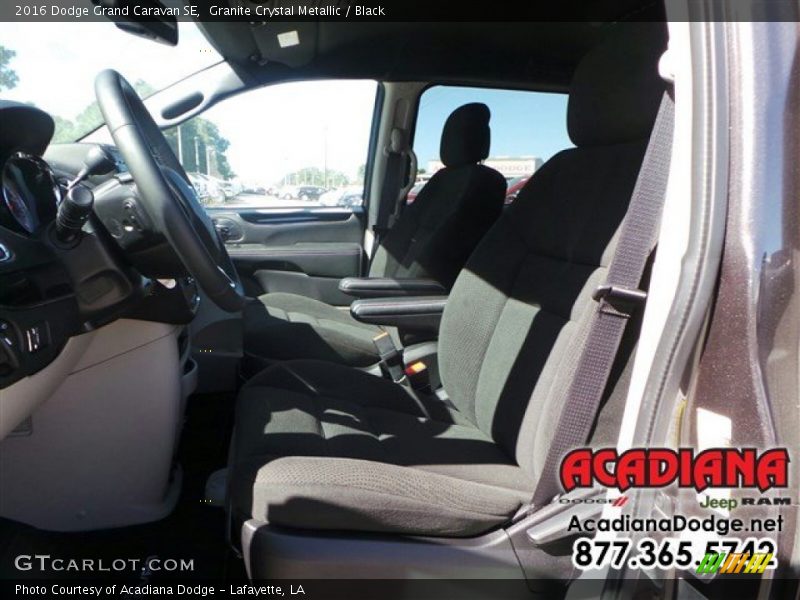Granite Crystal Metallic / Black 2016 Dodge Grand Caravan SE