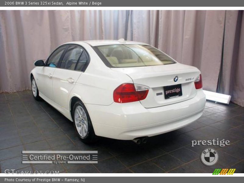 Alpine White / Beige 2006 BMW 3 Series 325xi Sedan