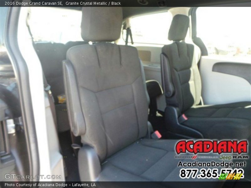 Granite Crystal Metallic / Black 2016 Dodge Grand Caravan SE