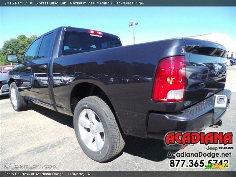 Maximum Steel Metallic / Black/Diesel Gray 2016 Ram 1500 Express Quad Cab