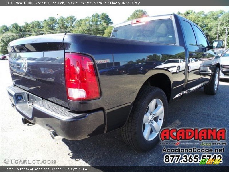 Maximum Steel Metallic / Black/Diesel Gray 2016 Ram 1500 Express Quad Cab