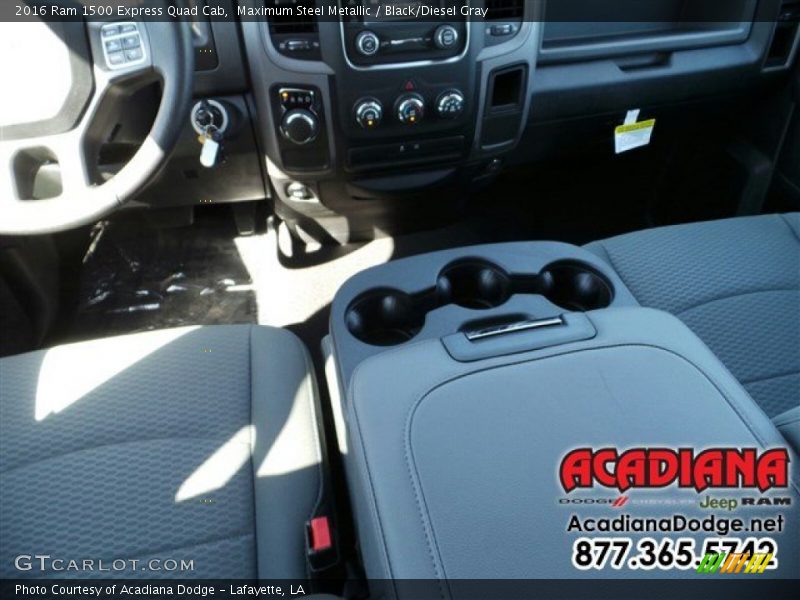 Maximum Steel Metallic / Black/Diesel Gray 2016 Ram 1500 Express Quad Cab